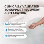 Relief hydrogen bath tablets for recovery and relaxation